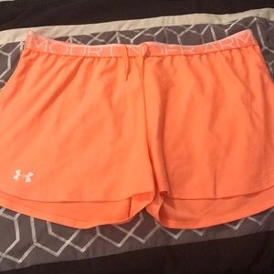 Under Armour Orange Loose Fit Shorts
